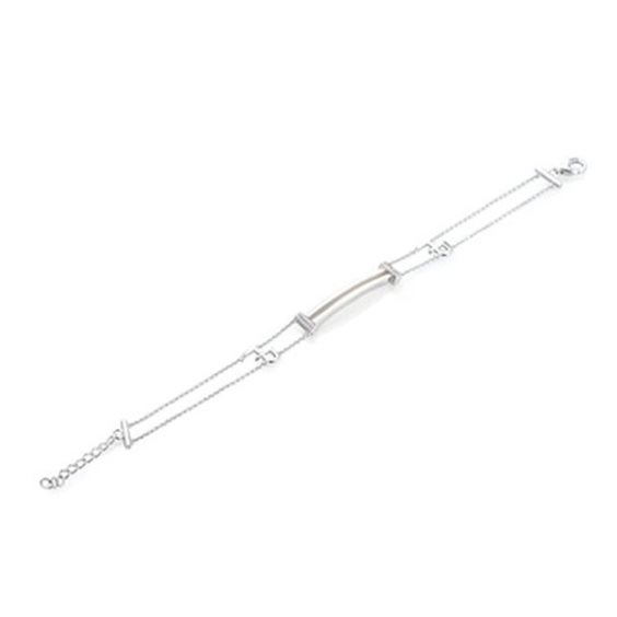 Bracciale Marcello Pane Donna Letters in Argento Cubic Zirconia BRYL 002_B - BRYL 002_B